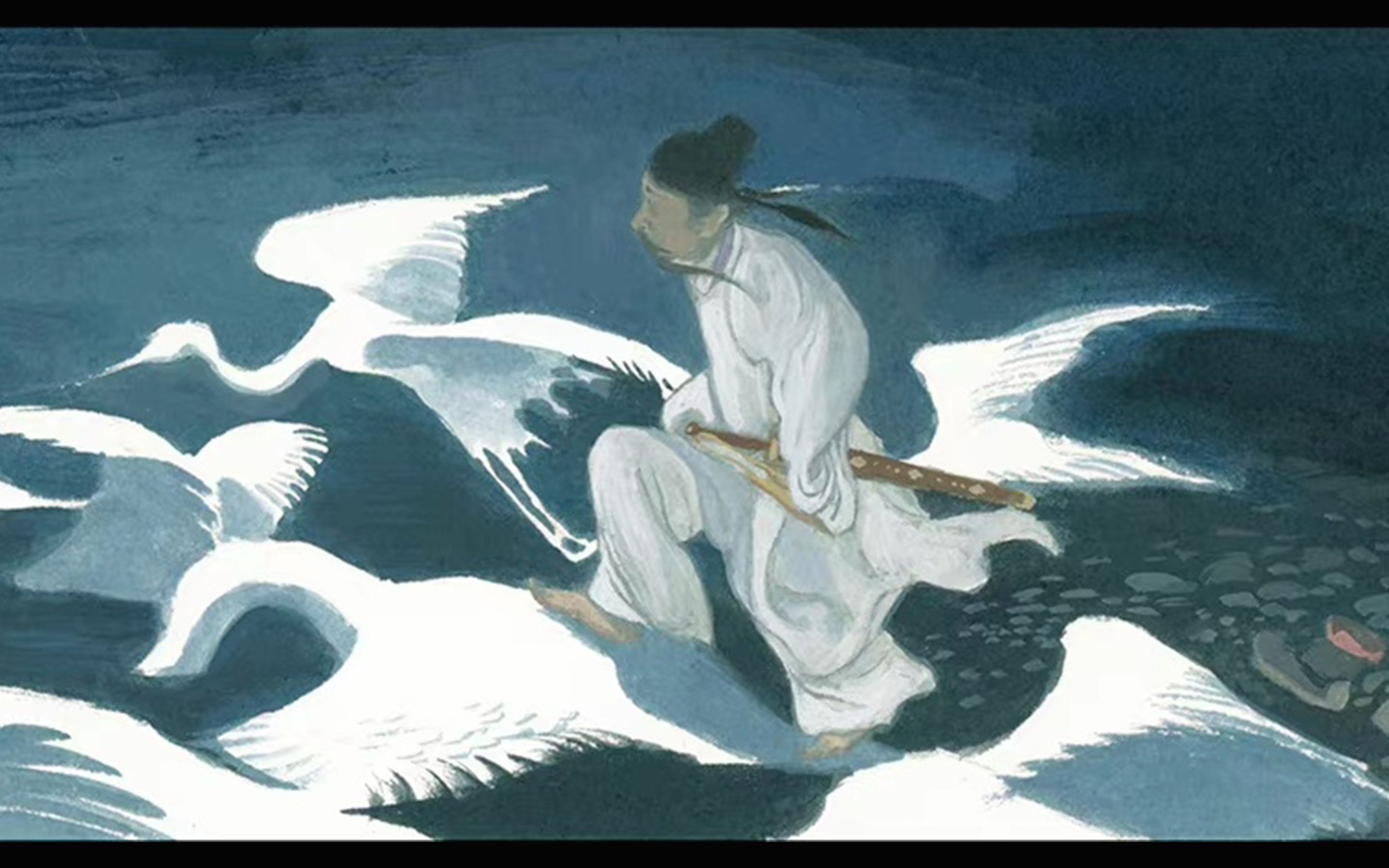 当我把李白之死剪成了动画并配上国家宝藏的bgm后