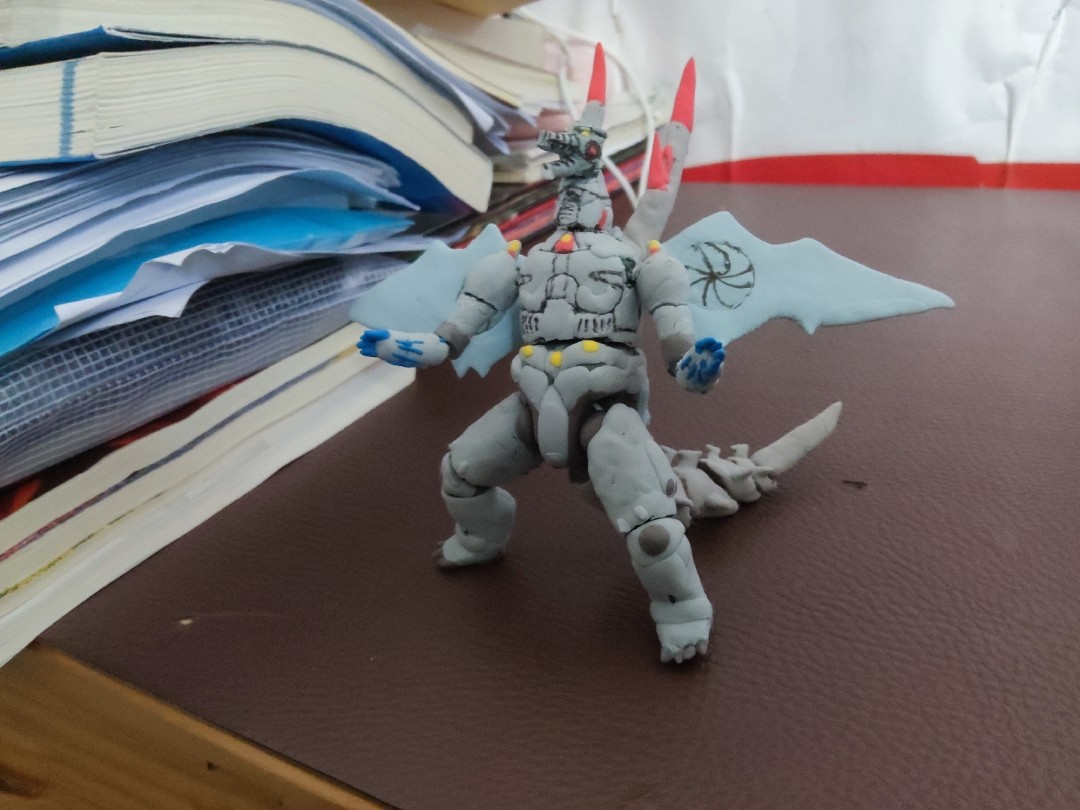 (东宝怪兽)粘土生赖范义机械哥斯拉