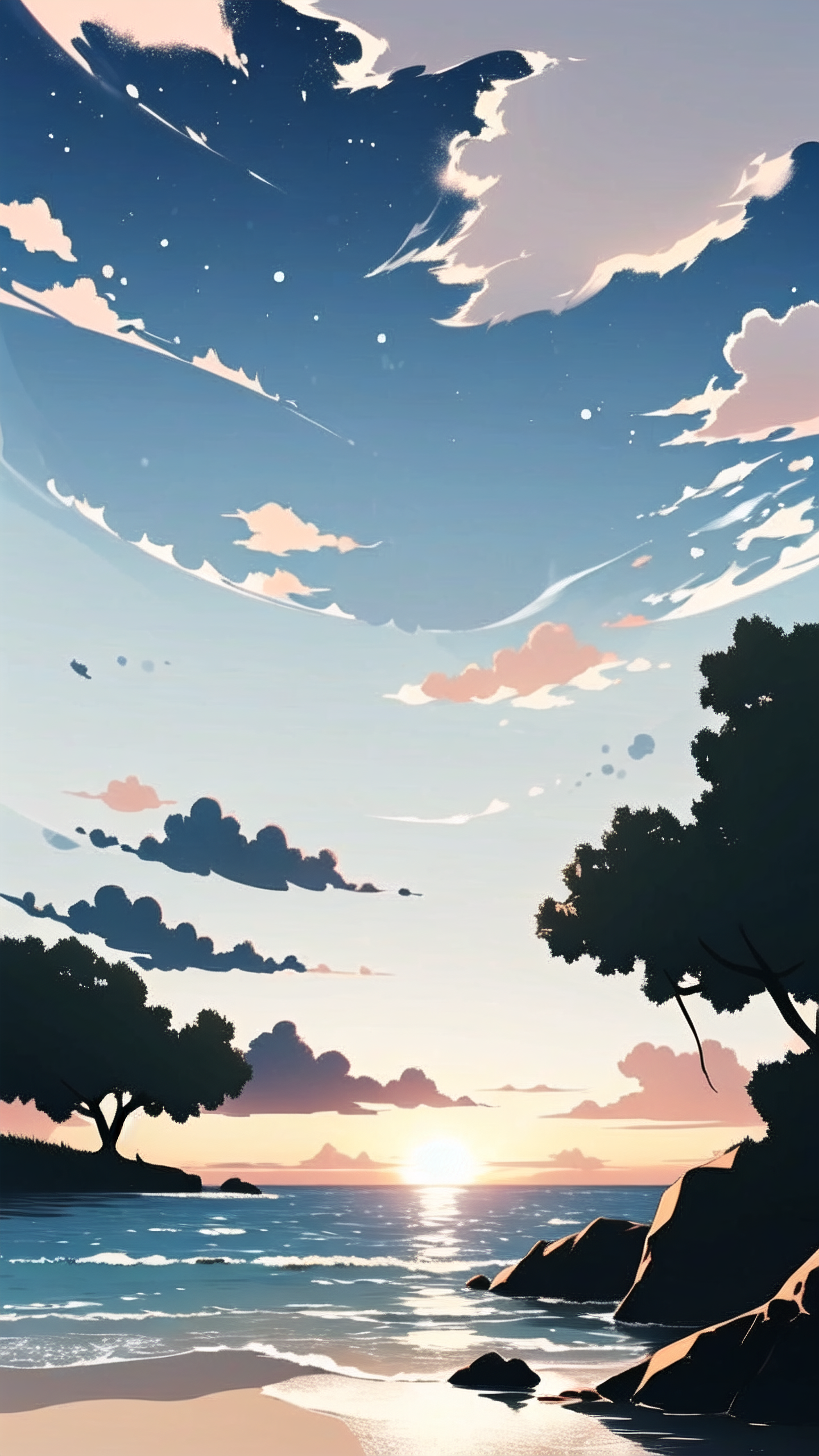 微信朋友圈海边背景图🌊