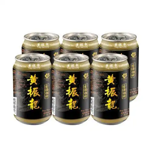 黄振龙甜味癍痧凉茶植物饮料310ml*6罐广东凉茶斑砂凉茶