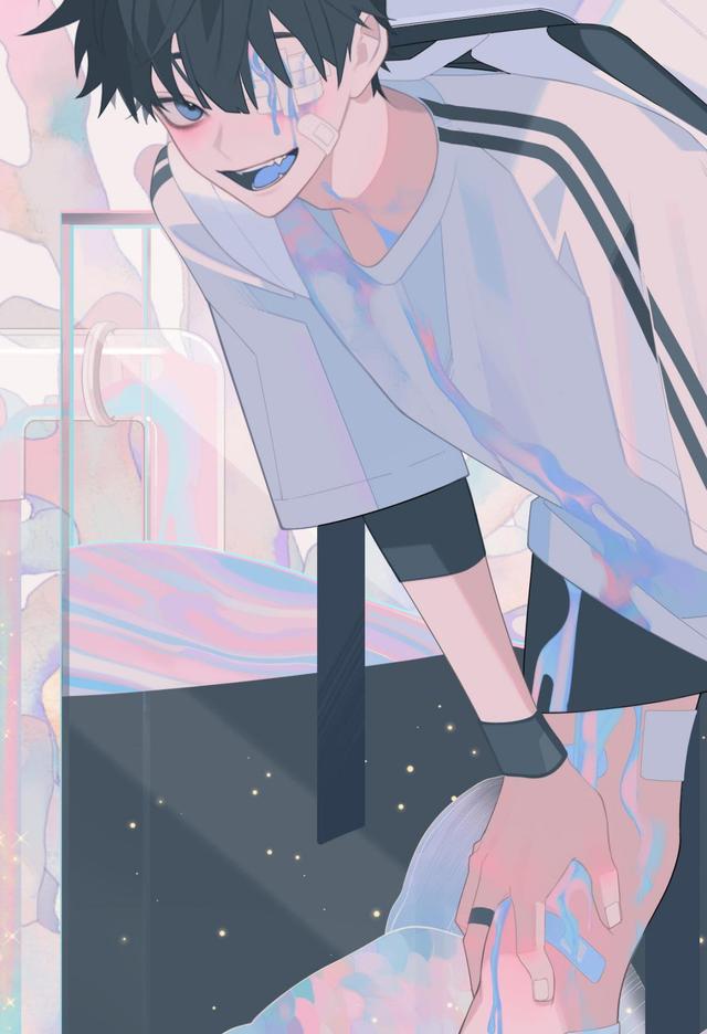 动漫男生插画壁纸,颜值满分的二次元小哥哥,穿搭太好看了吧!