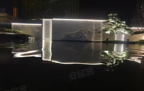 售楼处门口水景赏析