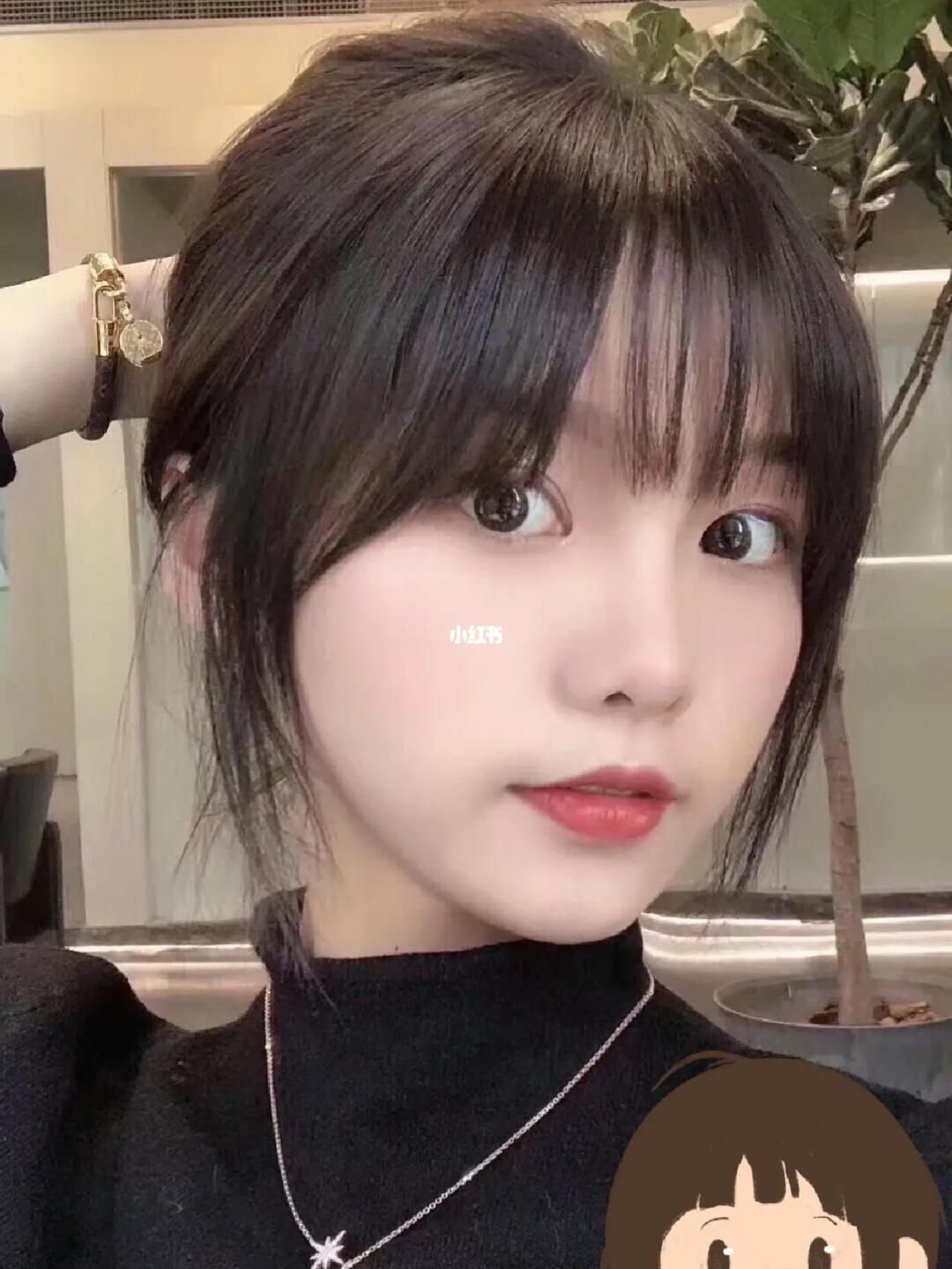 韩式八字刘海78减龄瘦脸又超有气质