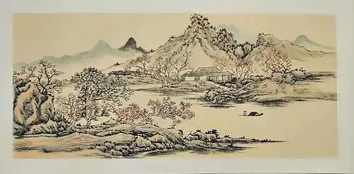 中国山水画发展简史及部分临摹习作