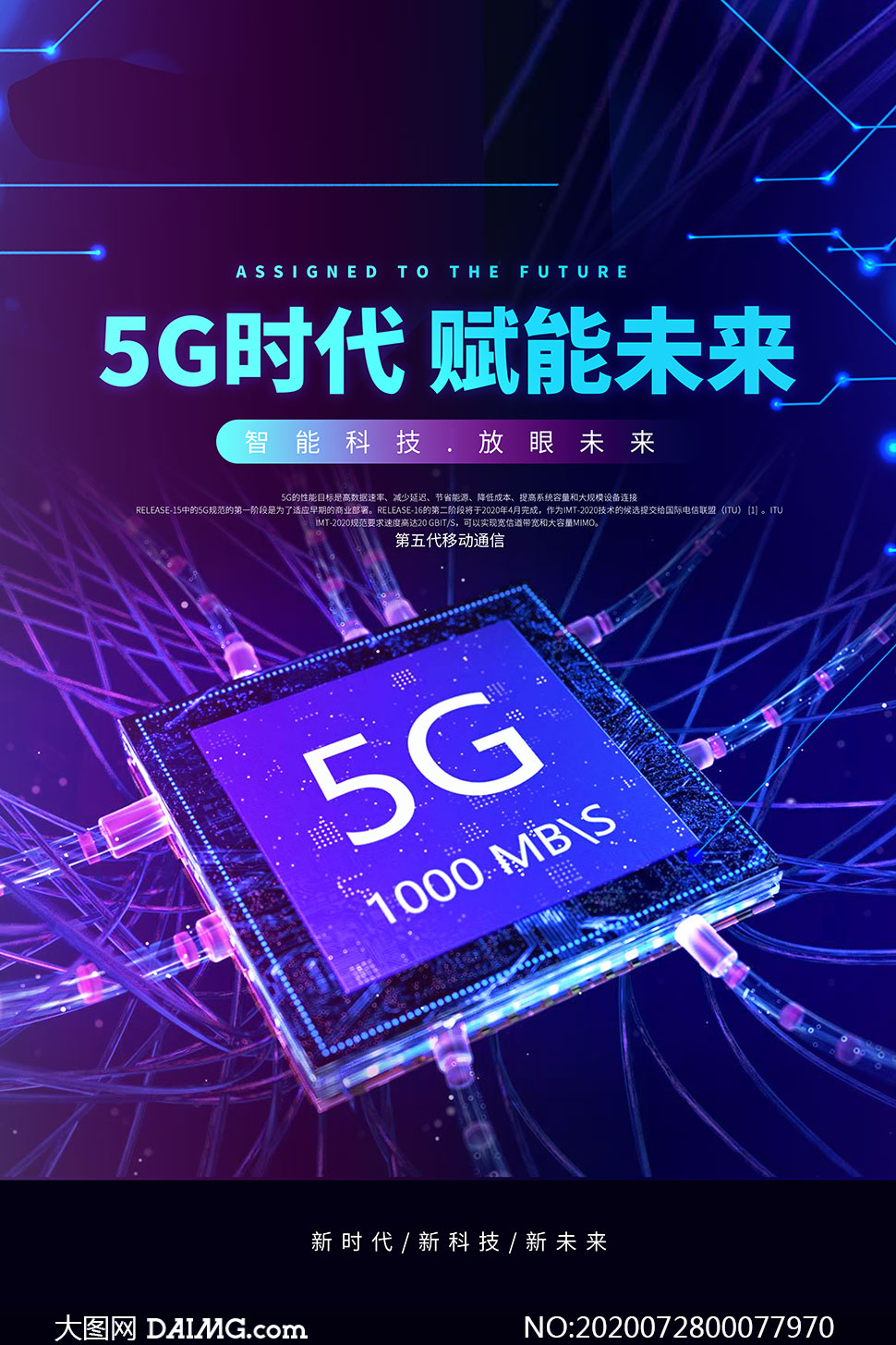 5g时代赋能未来宣传海报psd素材