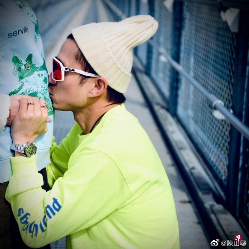 称孕妻好服侍 陈山聪梦想将来与儿跑马拉松