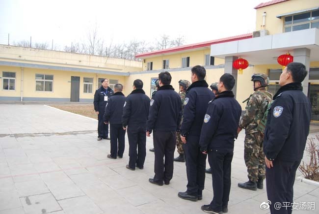 看守所联合武警中队开展防暴演练