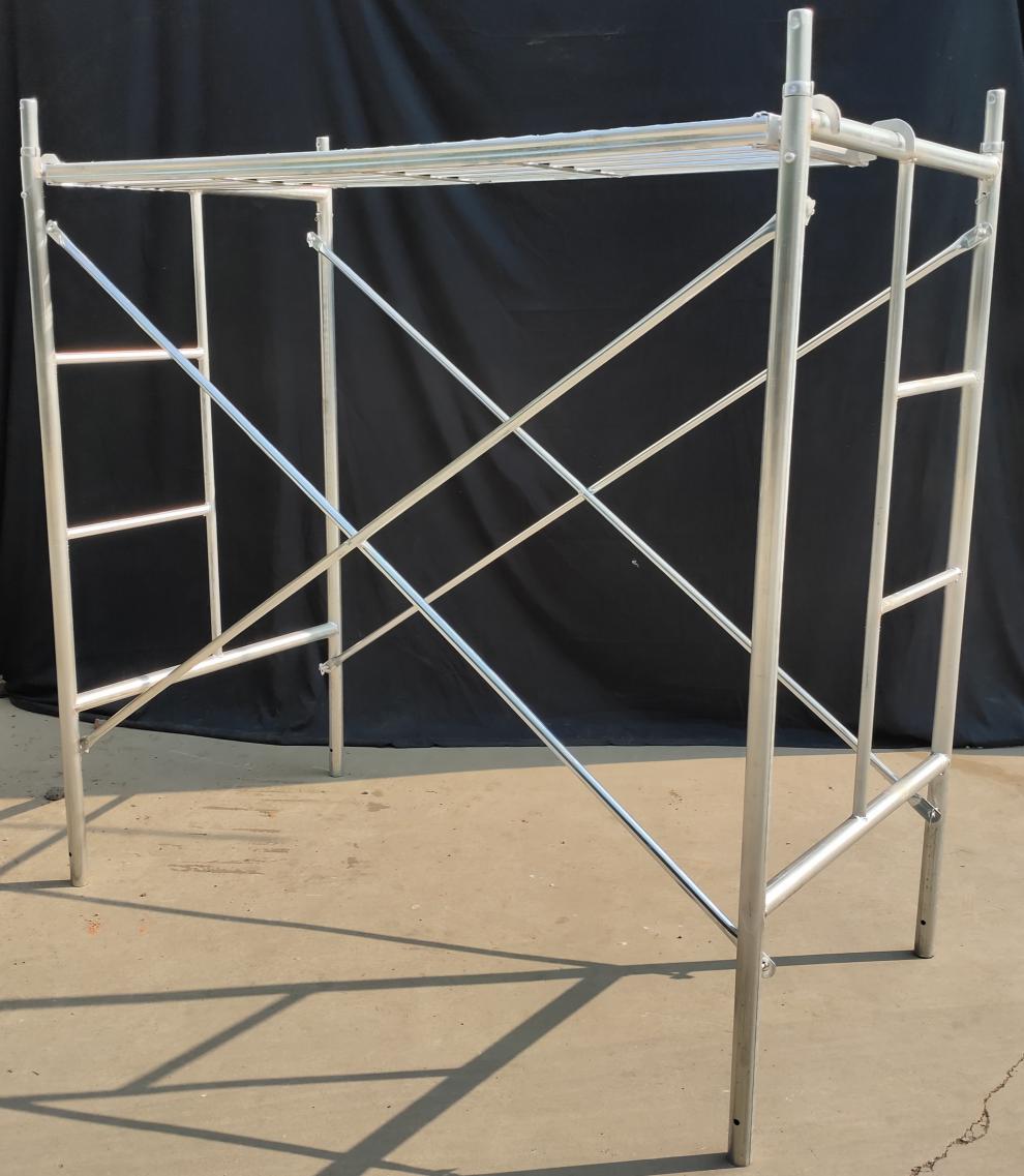 门式脚手架带轮河北移动热镀锌门形梯形床型活动装修加厚建筑喷涂脚手