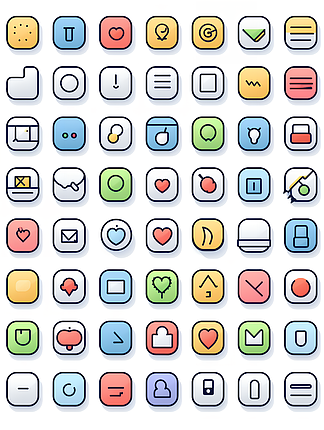 互联网网页交互ui信息图标icon
