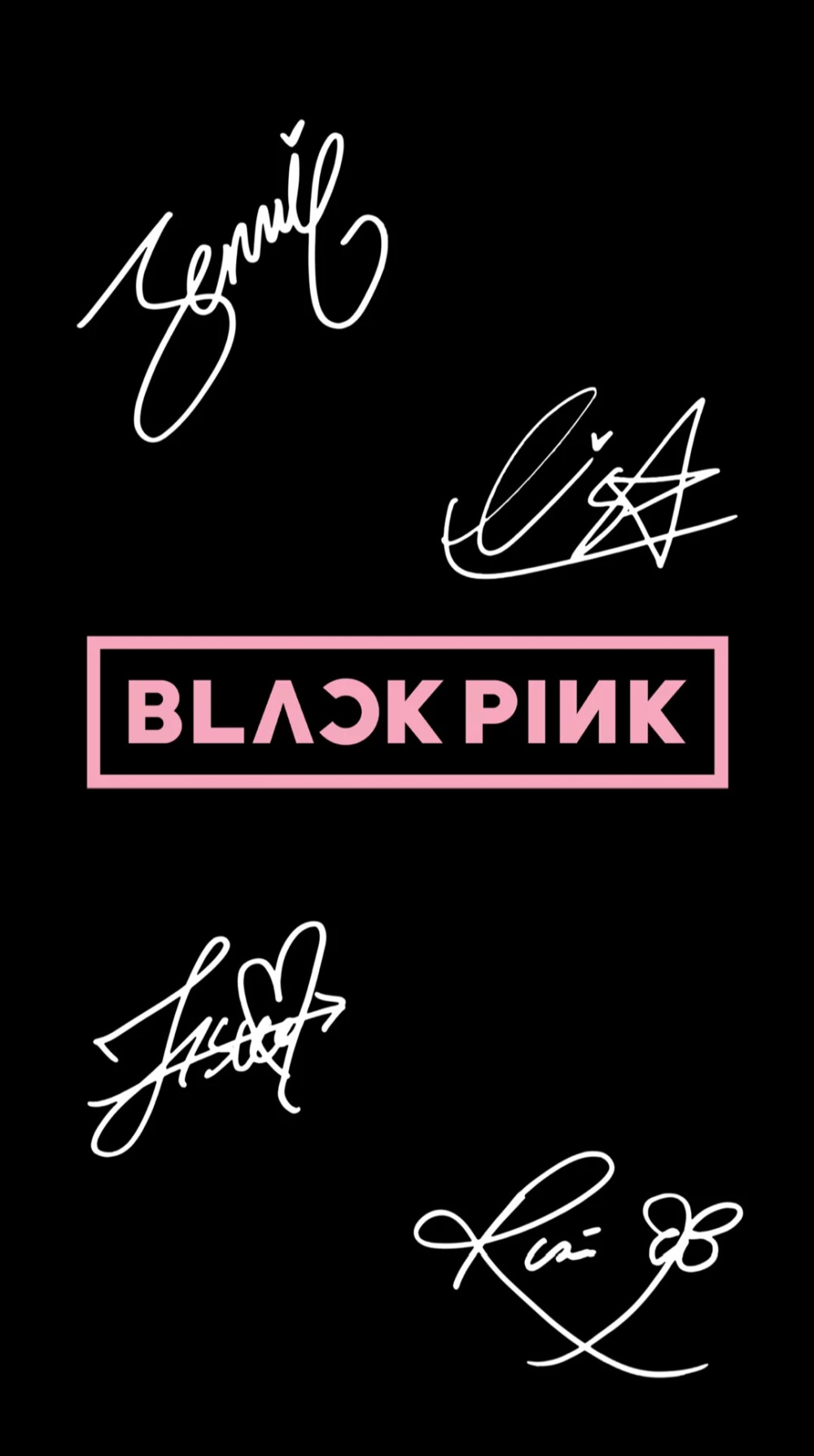 blackpink签名壁纸