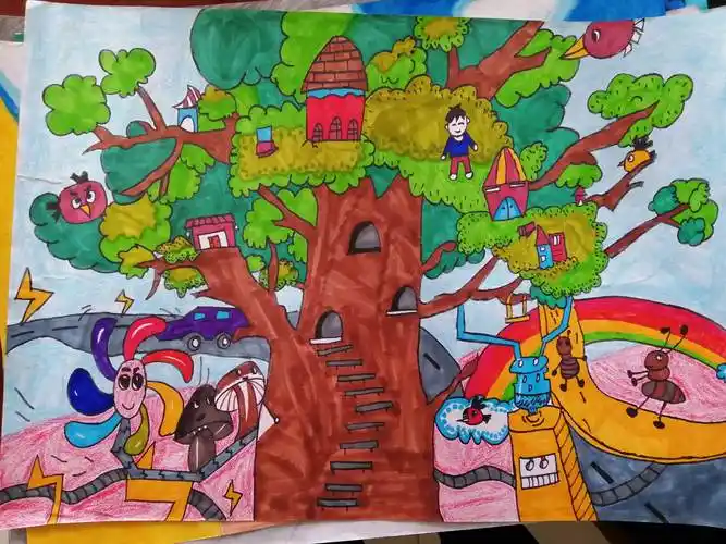 滨城区中小学艺术节初中部绘画作品校级初选作品欣赏