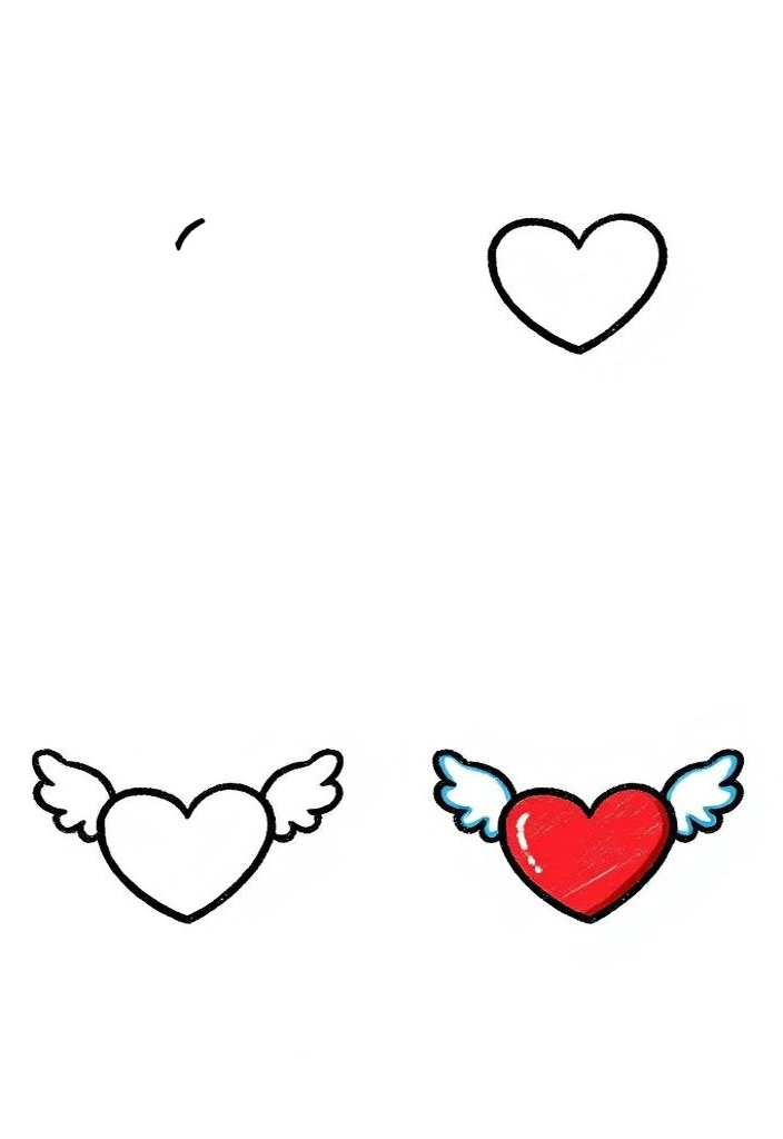 💖love简笔画✨