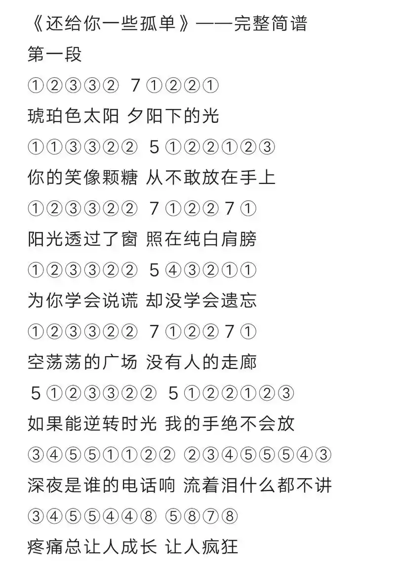 光遇简谱第二百九十三期 #光遇琴谱 #光遇 #还给你一些孤单 - 抖音