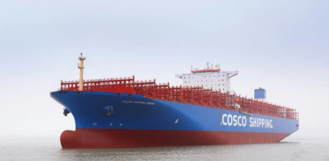 2018年6月13日,中远14500teu的 cosco shipping denali集装箱新船