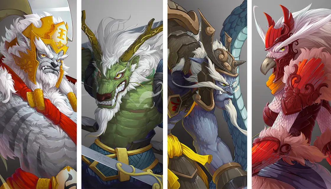 四个上古神兽,如何成为四方的守护神_四大_人们_朱雀