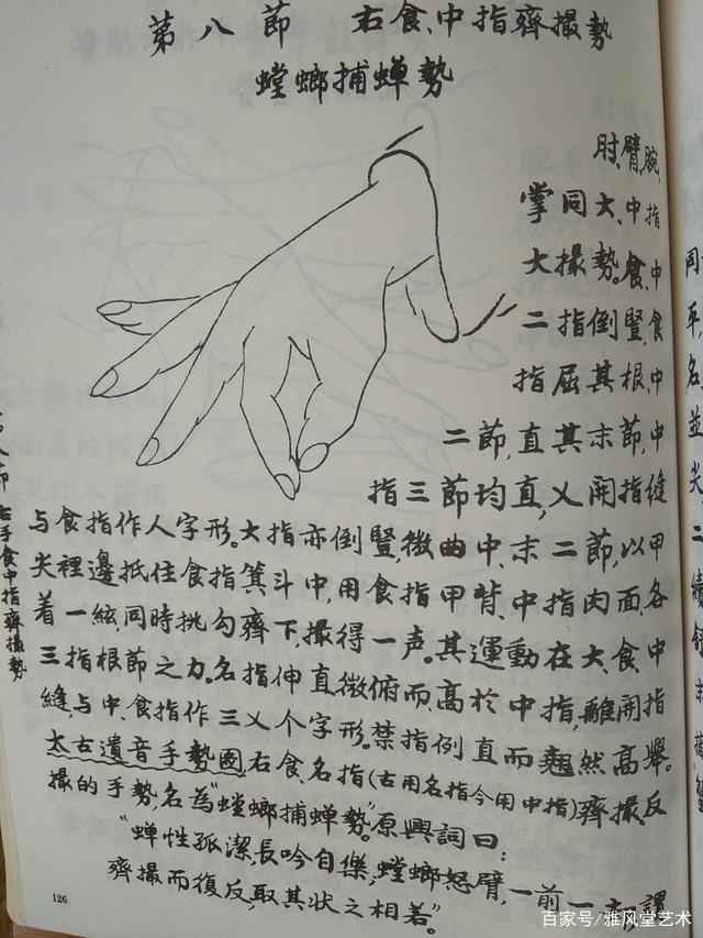 弹古琴右手的十八个手势