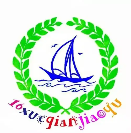 16学前教育1班班徽logo图案班旗制作设计