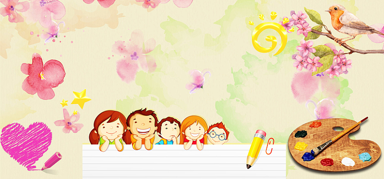 海报背景素材psdjpg卡通小朋友背景aijpg蓝色迎婴卡片设计矢量素材psd