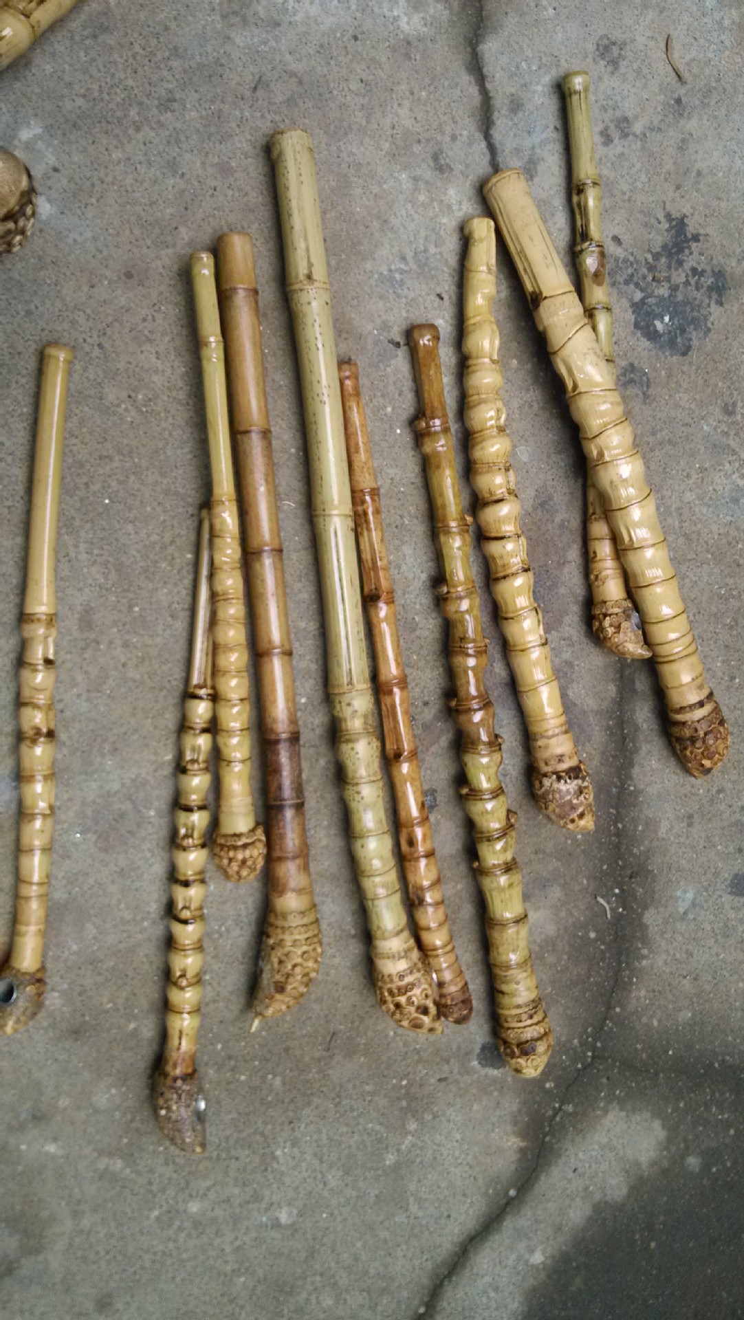 烟具.烟筒.竹根旱烟斗