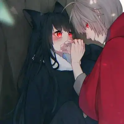 情侣头像一左一右配对分开动漫 磕到真cp_情侣动漫头像_头像屋