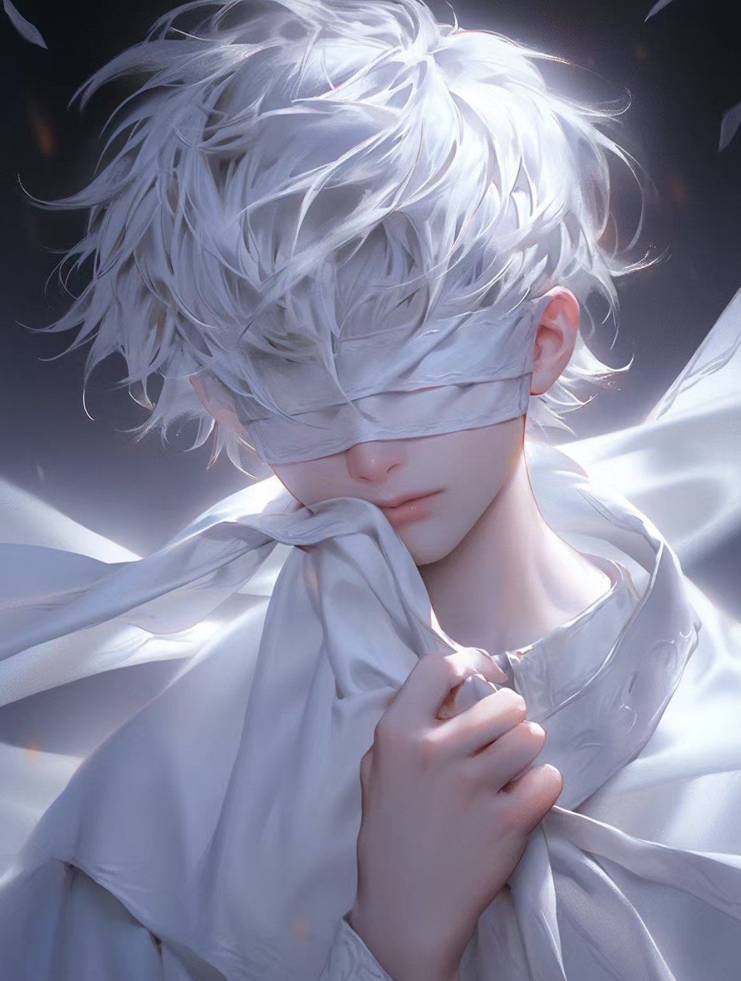 仙侠风蒙眼男生头像#动漫头像# #二次元