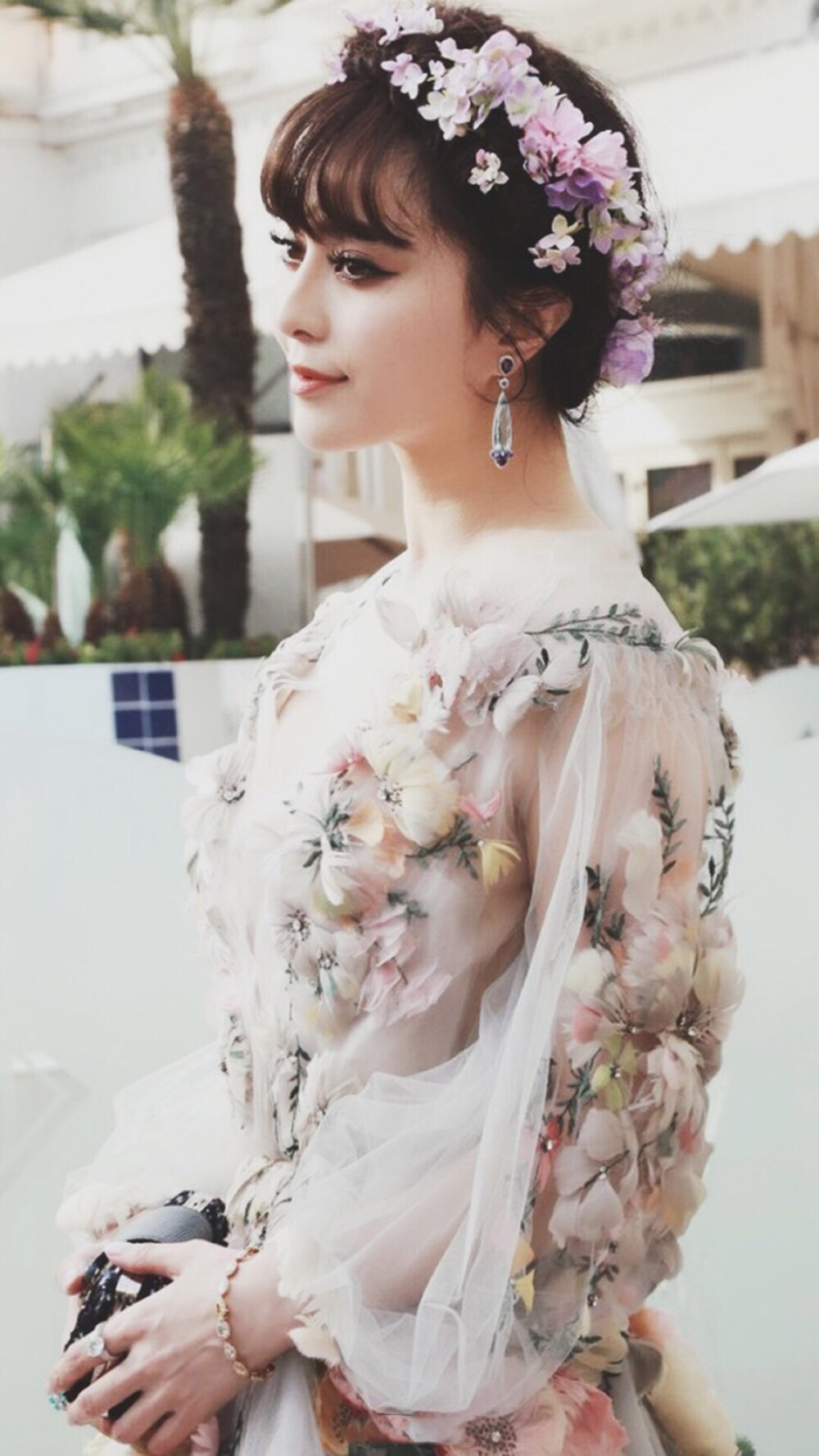 戛纳电影节范冰冰花仙子