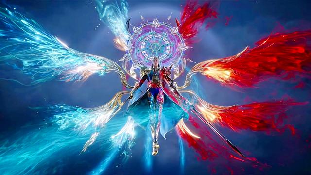 神装造型终于现身了,从放出的先导pv视频可以看出,唐三双手各持海神