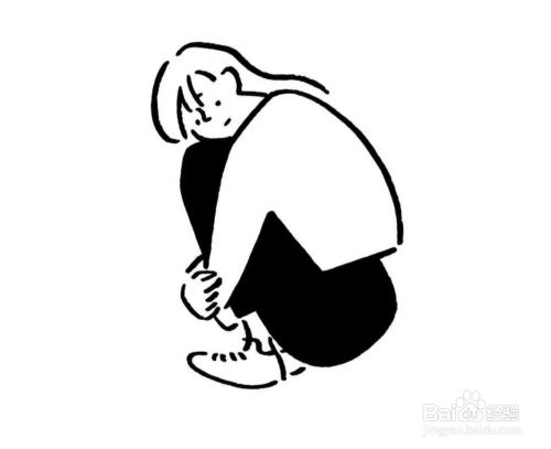 抱头蹲下的简笔画