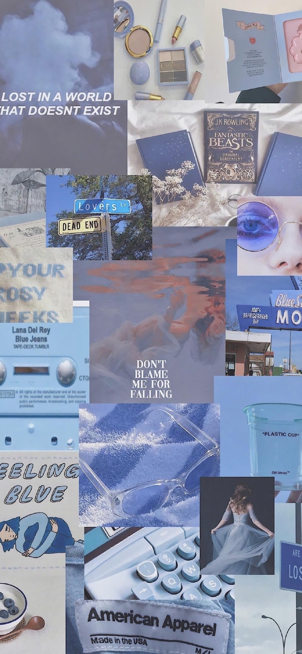 多彩壁纸741期|高清壁纸无水印 蓝色小清新拼接壁纸