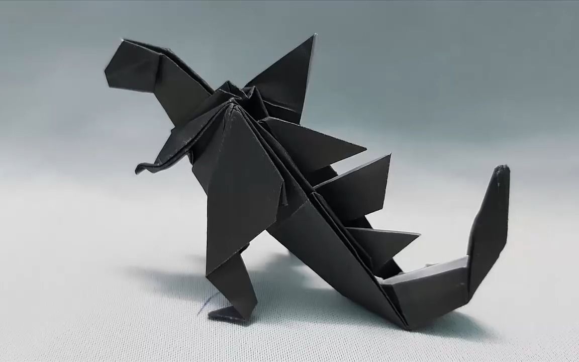 【折纸教程】破坏神哥斯拉-折纸教程20分钟就能学会