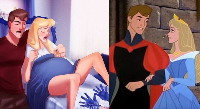 当迪士尼公主都生宝宝了,你觉得哪一对家庭更温馨呢?