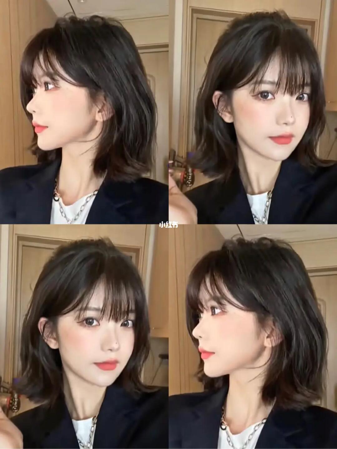 真正简约免打理的发型韩式短发自然烫