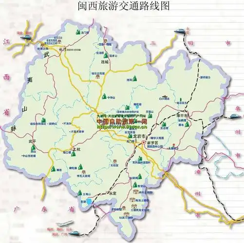 龙岩市旅游图_福建地图_高清版_下载-旅游地图