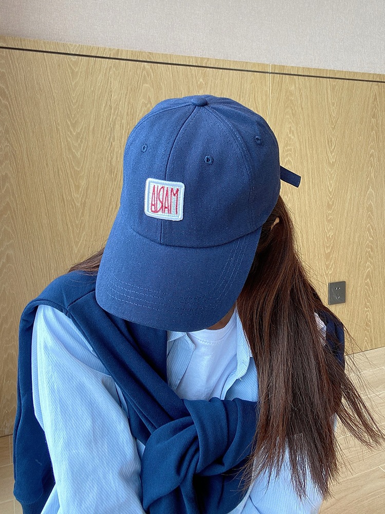 棒球帽女韩版适合脸大情侣韩版百搭小众学生宽檐ins潮牌鸭舌帽男