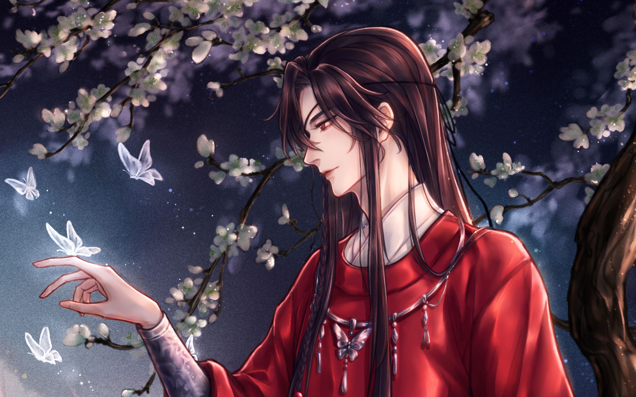 sai上色过程天官赐福花城