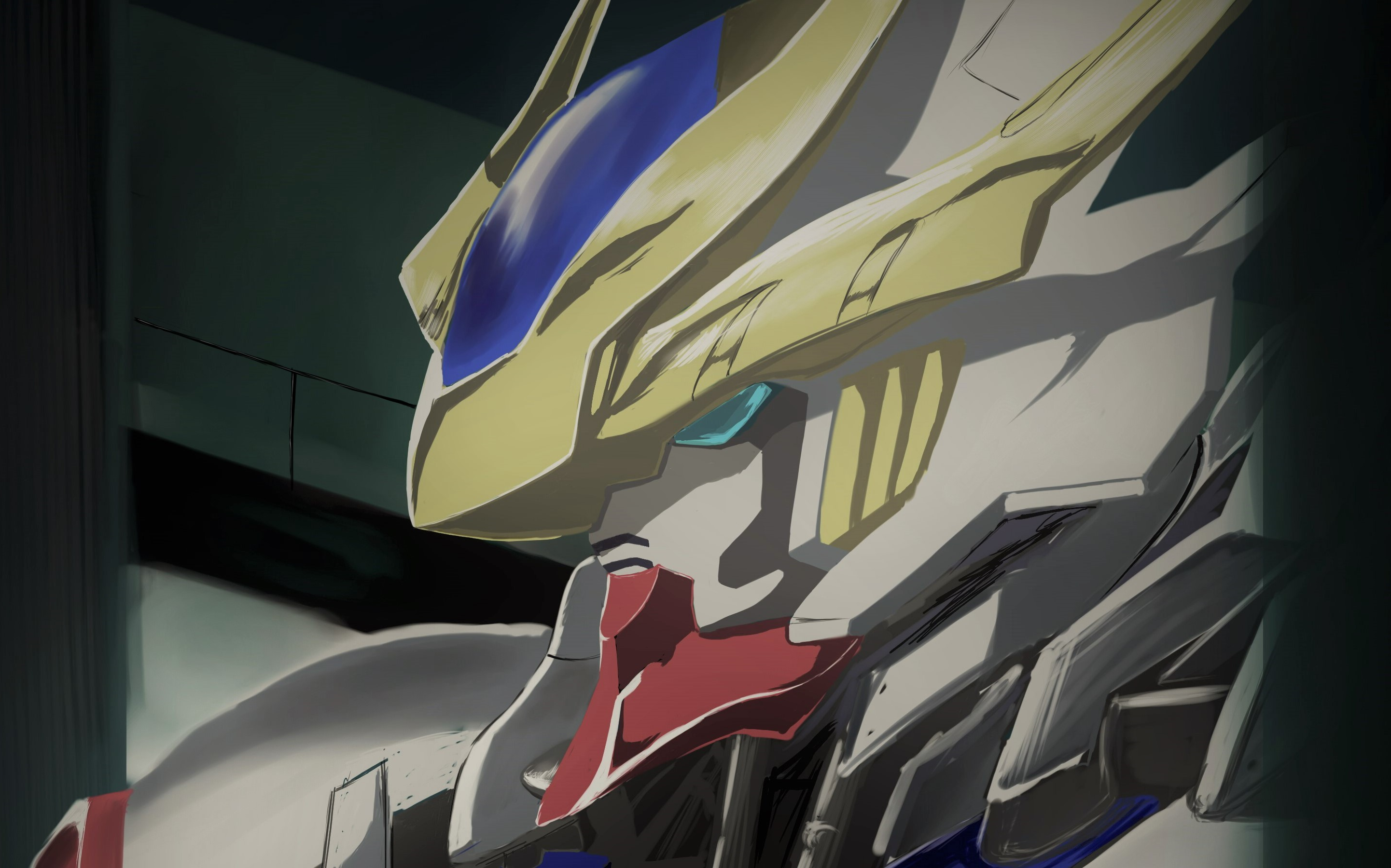 高达-巴巴托斯,萌新第一次尝试厚涂