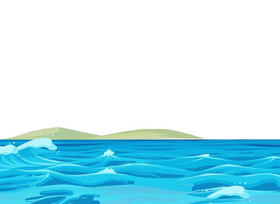 海水卡通图片