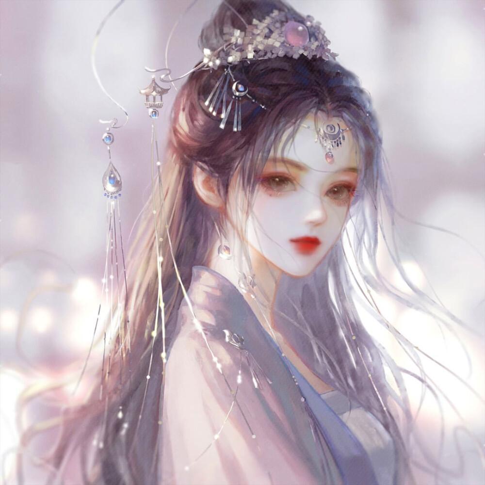 古风女小众温柔系绝美头像——云想衣裳花想容,春风拂槛露华浓