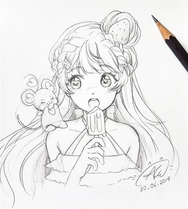 适合新手临摹的动漫人物铅笔稿,超简单,还不收藏吗?