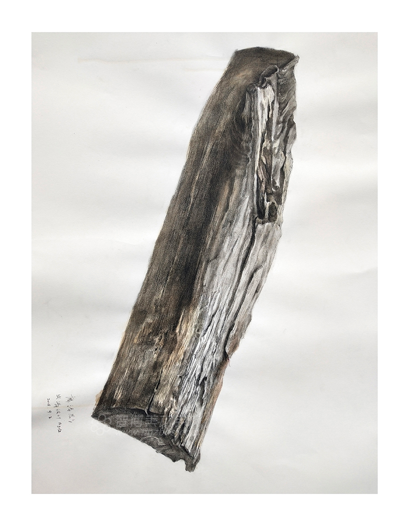 精微素描作品木头