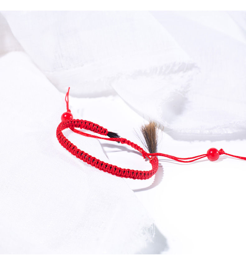 一缕青丝抖音同款头编织手链手绳送男友送闺蜜情侣七夕饰