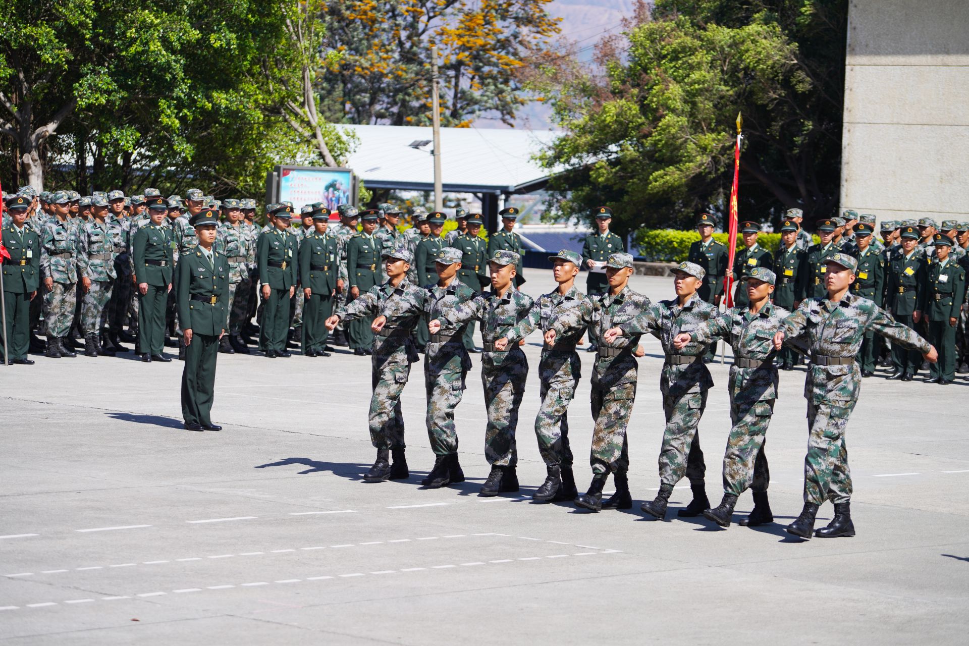 瞧新兵迎来入伍训练第一阶段大考