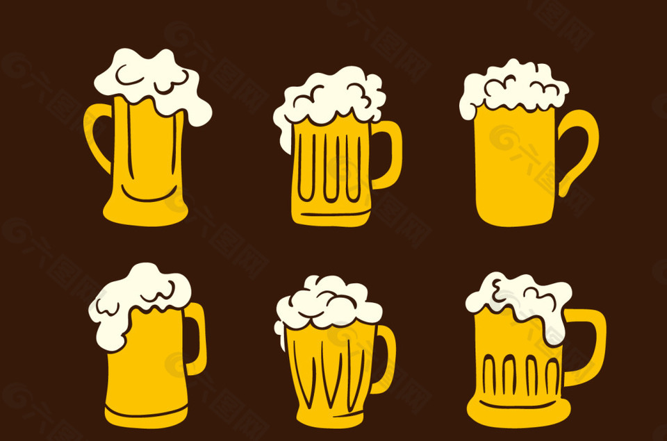 手绘啤酒素材设计元素素材免费下载(图片编号:8585937)-六图网