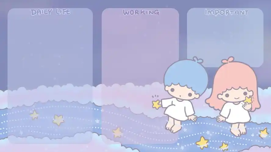 电脑壁纸 手绘 艺术壁纸 可爱桌面背景分区背景图