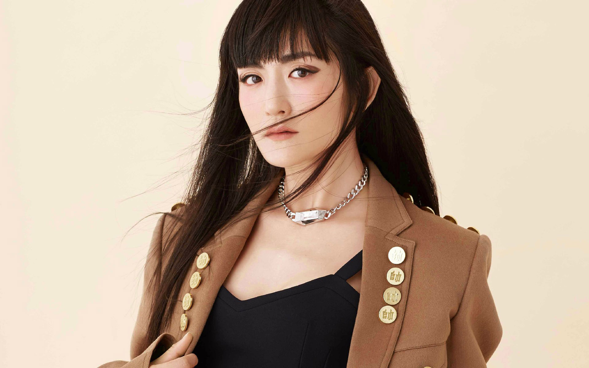 谢娜时尚高冷写真图片桌面壁纸