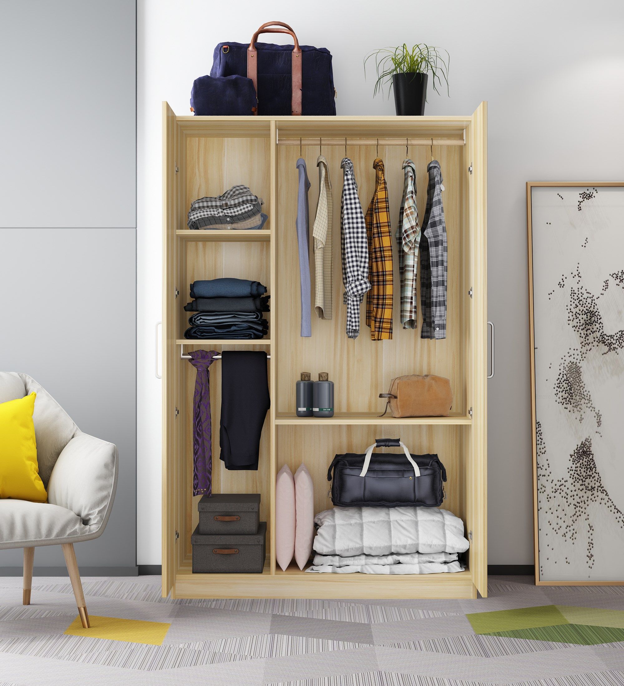 二手衣柜旧家具柜子衣柜衣橱实木放被子的专用柜独居小清仓免运费