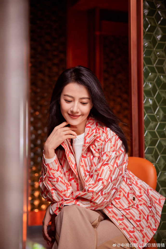 高圆圆精致休闲风##fila奢雅运动时装