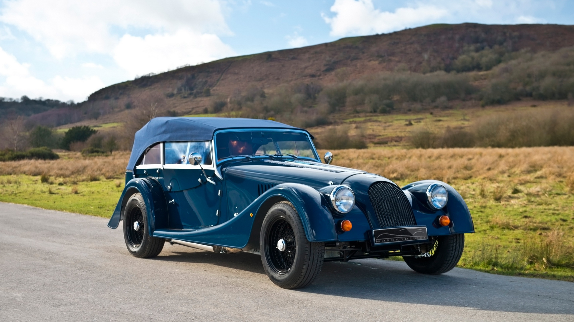 摩根roadster复古高清跑车图片桌面壁纸高清大图预览1920x1080_汽车