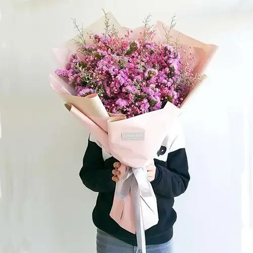 满天星干花花束勿忘我生日母亲闺蜜情人节毕业礼物超大花束包邮