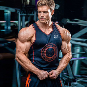 爆发熊新款夏季肌肉兄弟型男运动健身跑步训练硬汉猛男棉工字背心